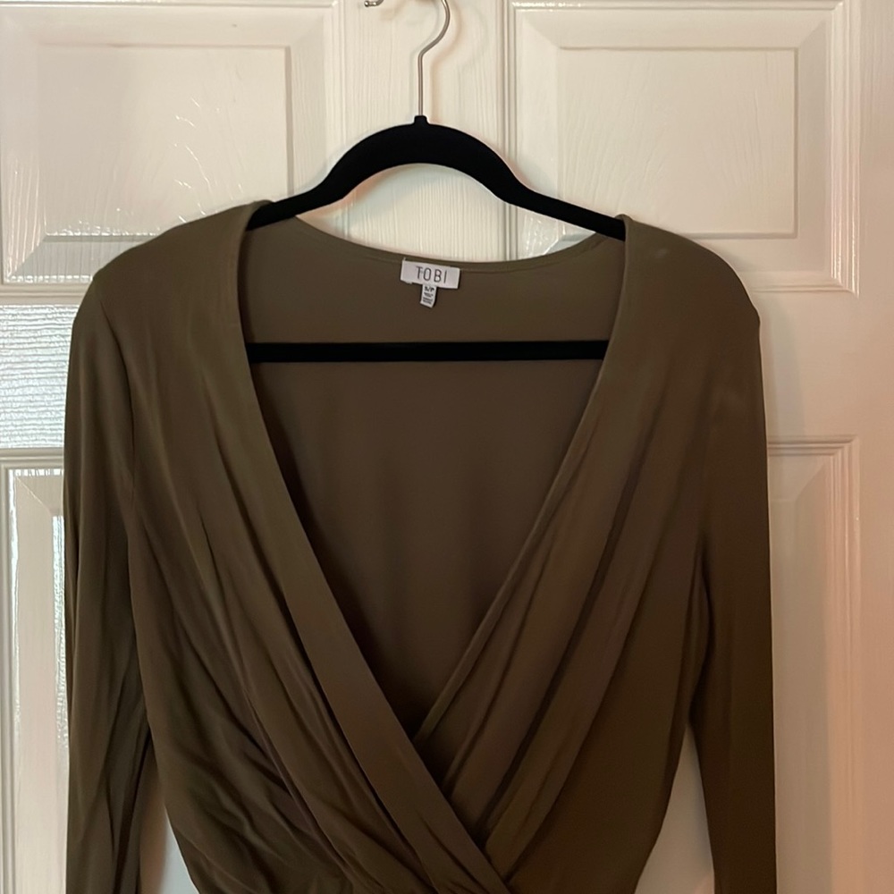 Tobi wrap front bodysuit